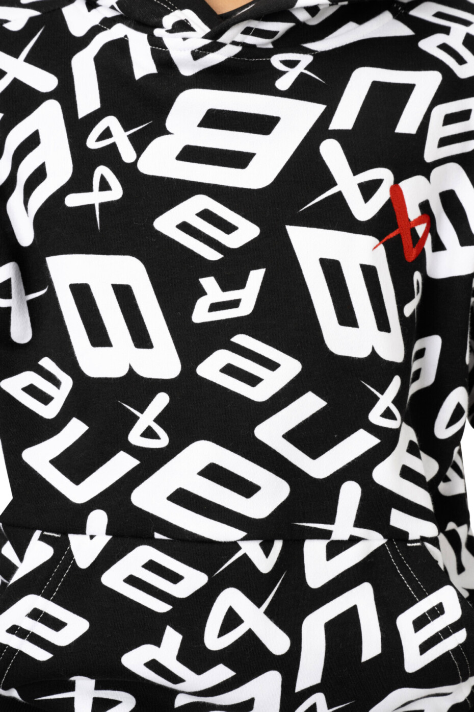 Dětská mikina Bauer  Scramble Hoodie Black/White XL - main (1)