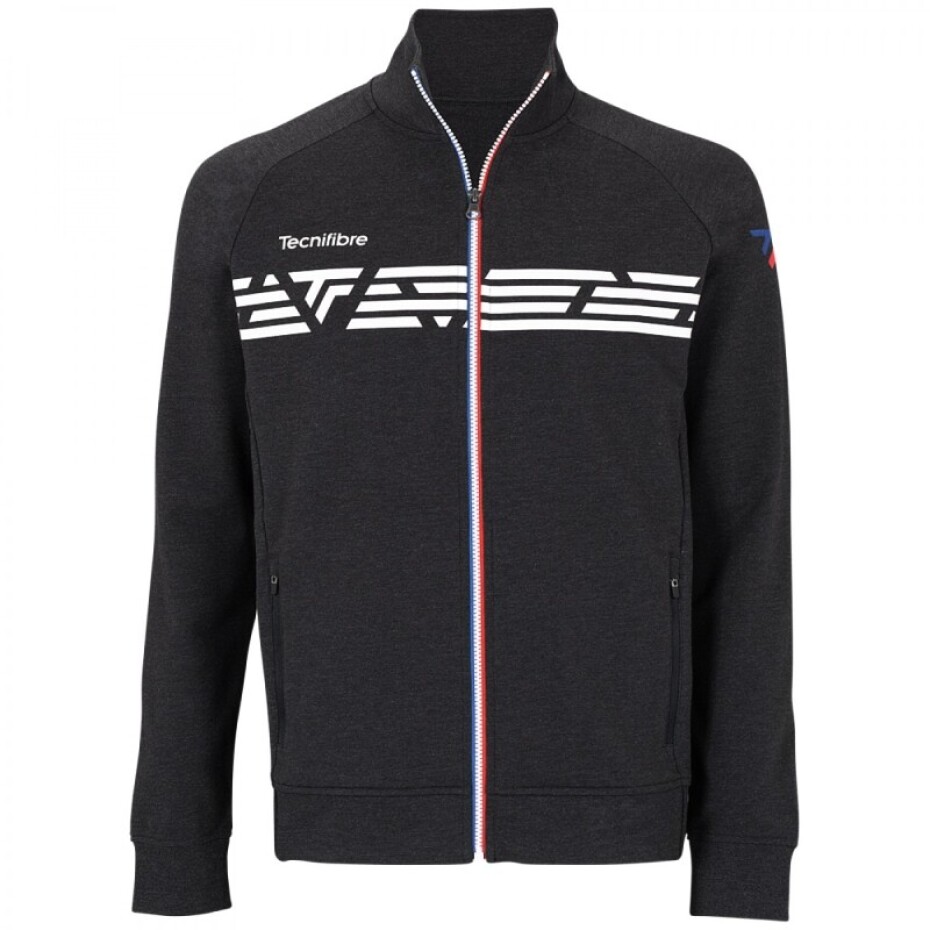 Pánská mikina Tecnifibre  Knit Jacket Heather Black L - main (0)