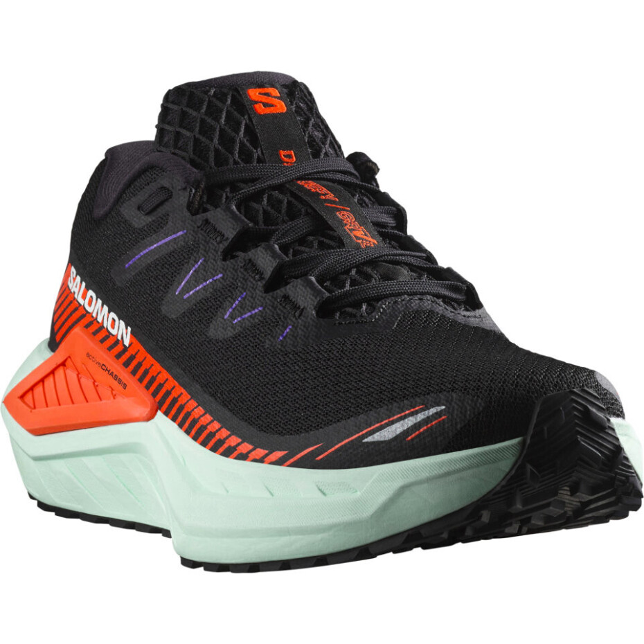 Dámská běžecká obuv Salomon DRX Defy Grvl Black/Cherry Tomato/Bay  UK 5 - main (8)
