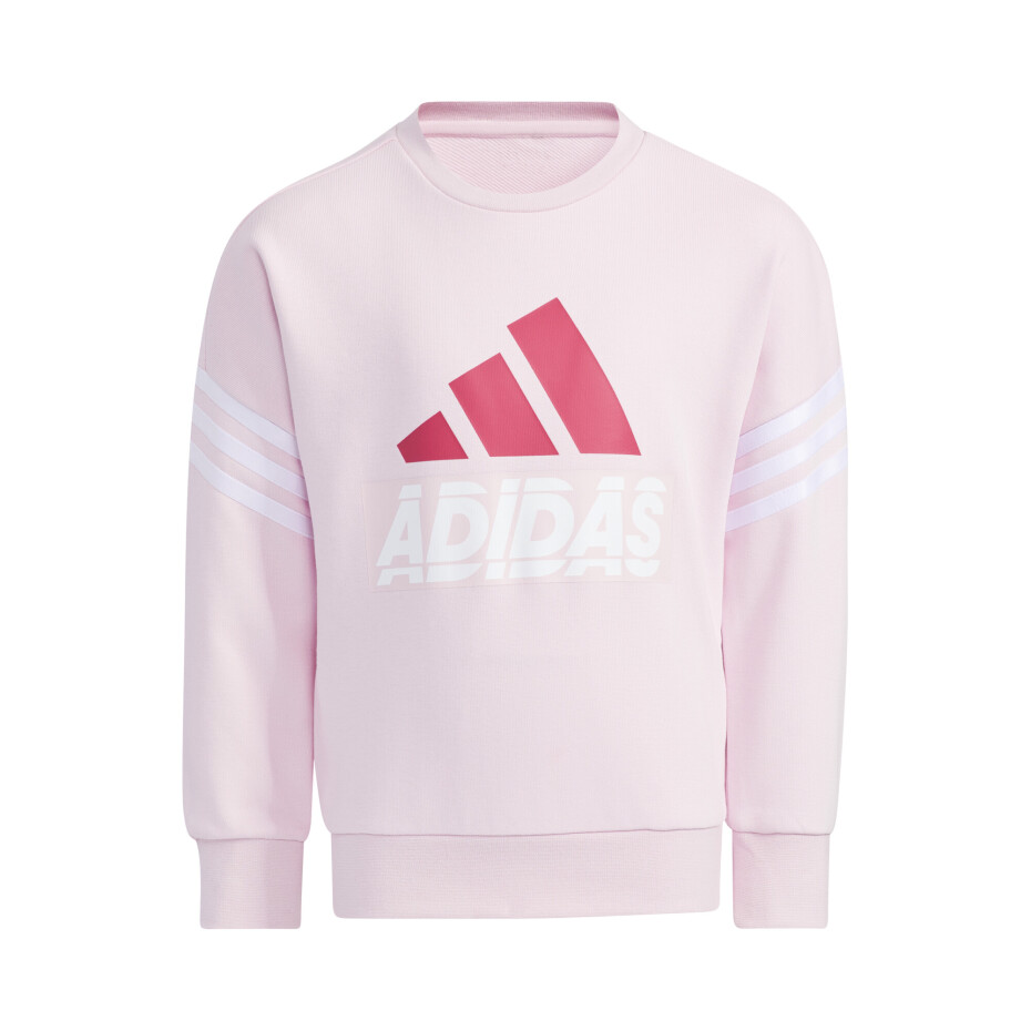 Dětská mikina adidas  Graphic Crew Neck Clear Pink 128 cm - main (0)