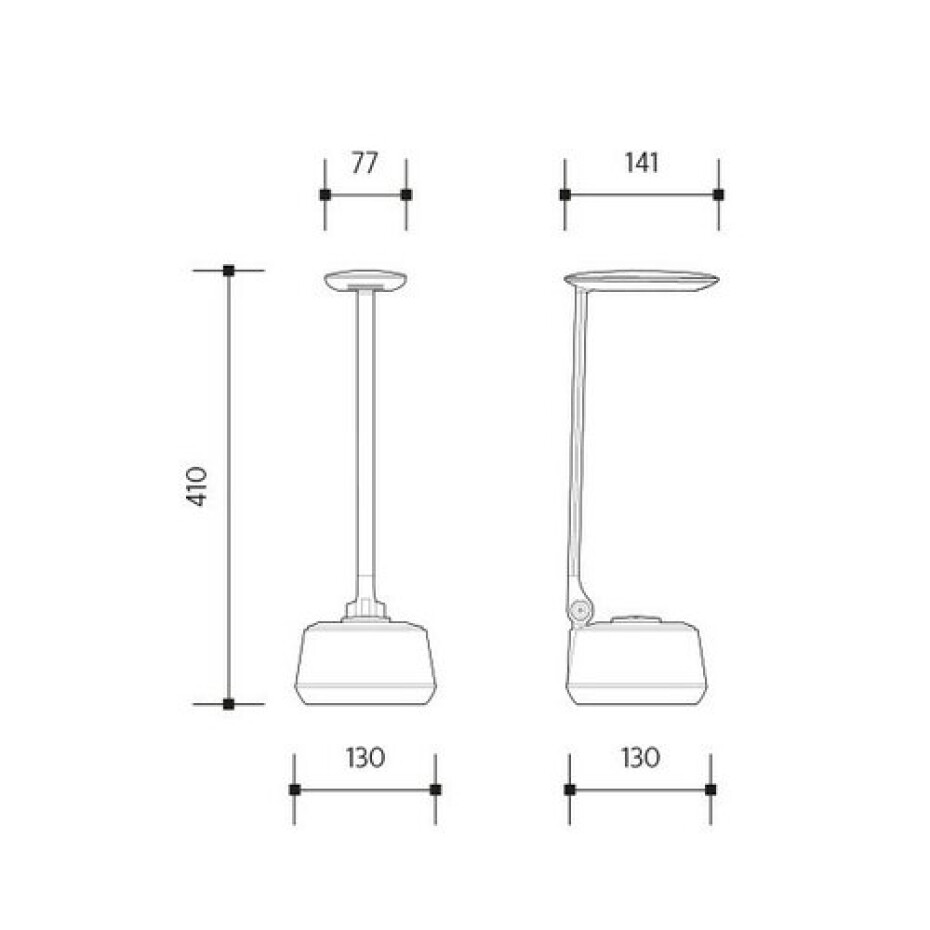 Panlux Stolní LED lampa Moana Music s bluetooth reproduktorem bílá, 6 W - main (3)