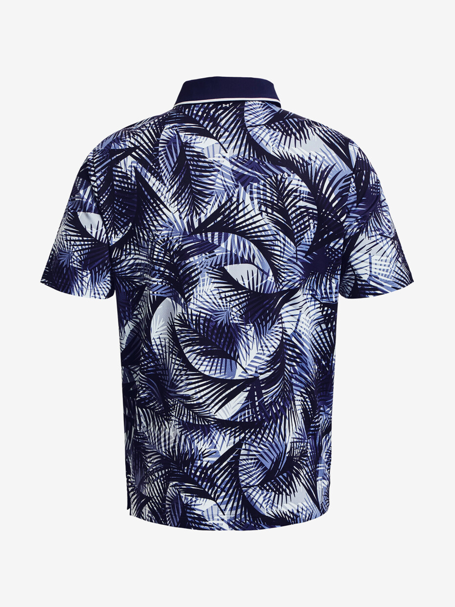 Under Armour pánské funkční tričko s krátkým rukávem ISO-CHILL GRPHC PALM POLO 1377367-410 modré - main (3)