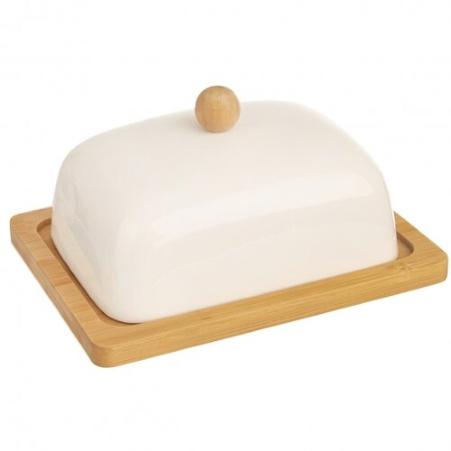 Orion Porcelánová máslenka bambus WHITELINE, 16,5 x 12,5 cm - main (0)