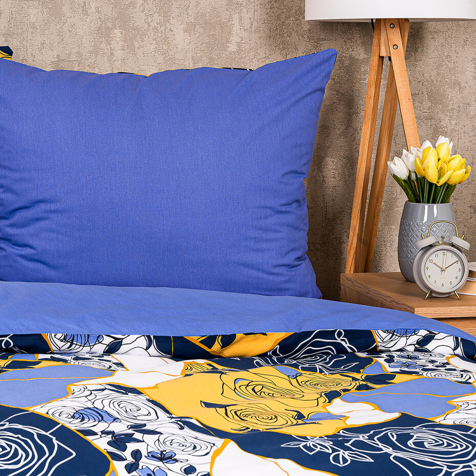 4Home Bavlněné povlečení Blue rose, 140 x 200 cm, 70 x 90 cm - main (3)