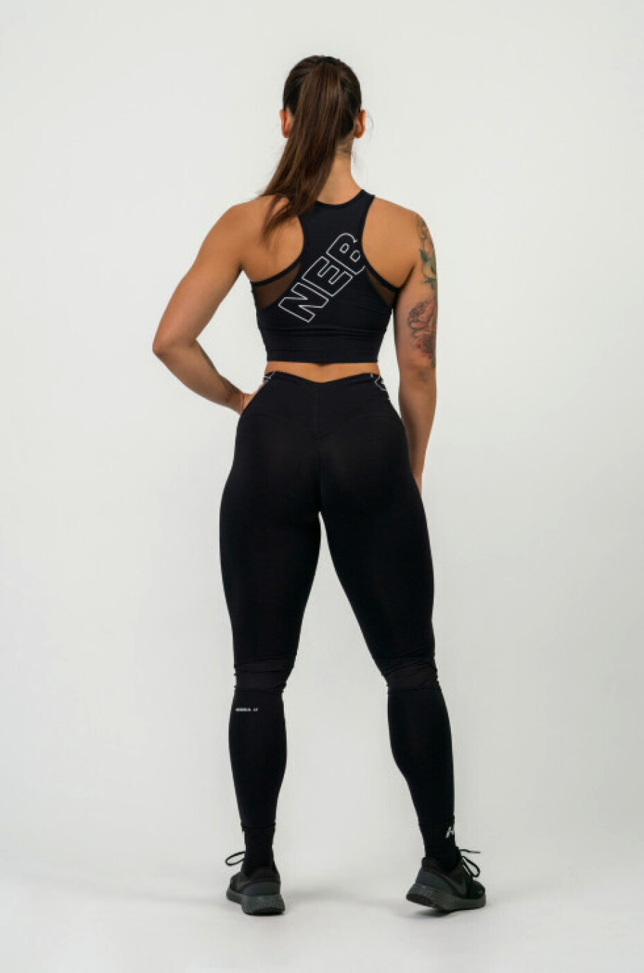 Dámské legíny Nebbia  FIT Activewear High-Waist Leggings black M - main (4)