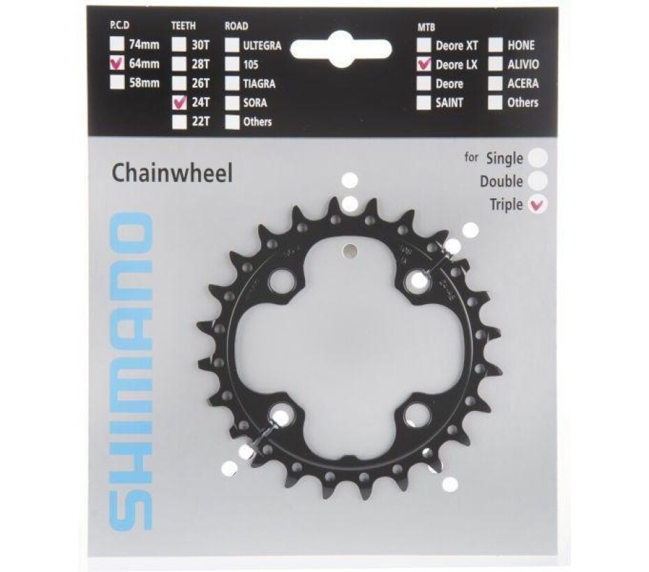 Shimano SLX M670 24Z. 3X10 SP. černý převodník - main (0)