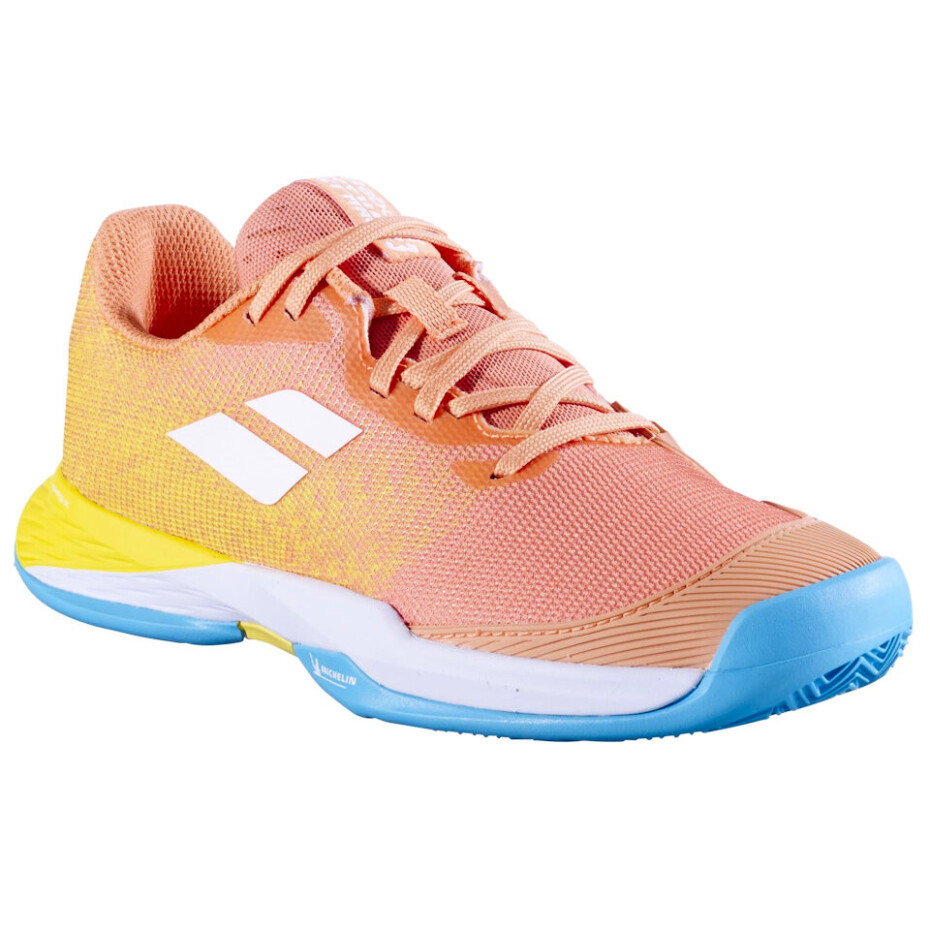 Dětská tenisová obuv Babolat Jet Mach 3 All Court Girl Coral/Gold Fusion  EUR 40 - main (2)