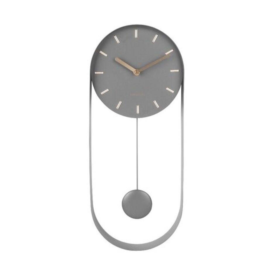 Karlsson 5822GY Designové kyvadlové nástěnné hodiny, 50 cm - main (0)