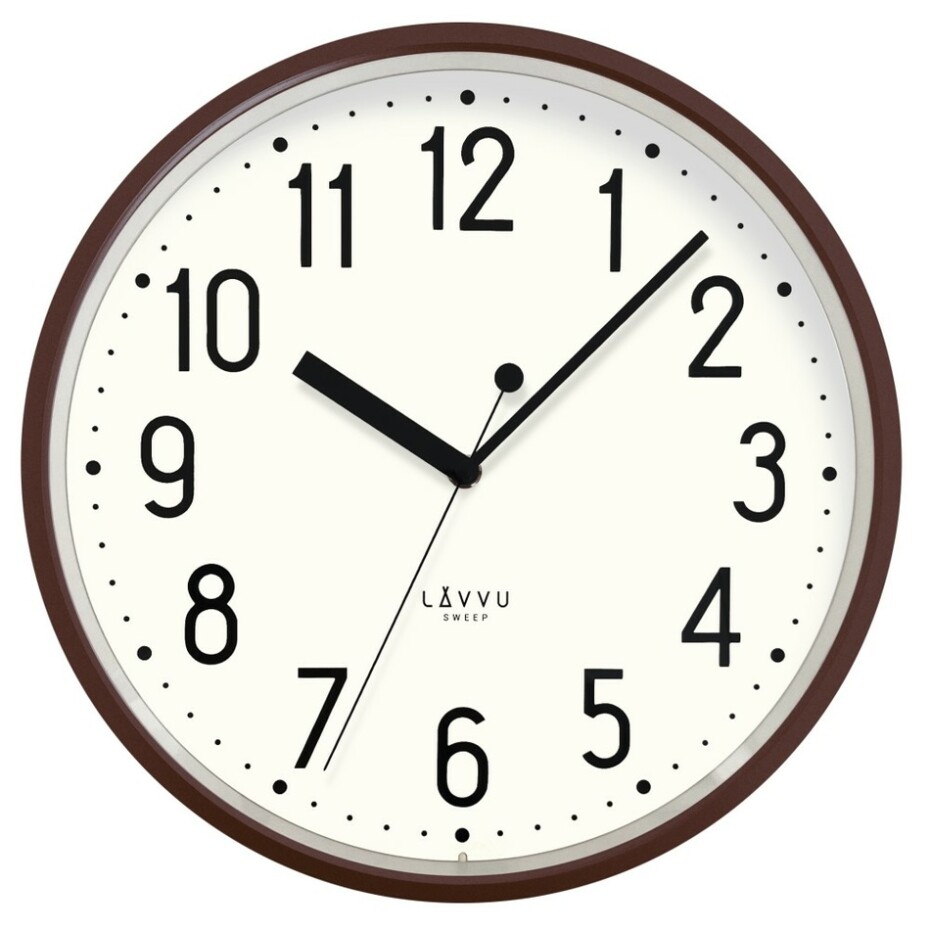 LAVVU Hnědé hodiny, pr. 29,5cm - main (0)