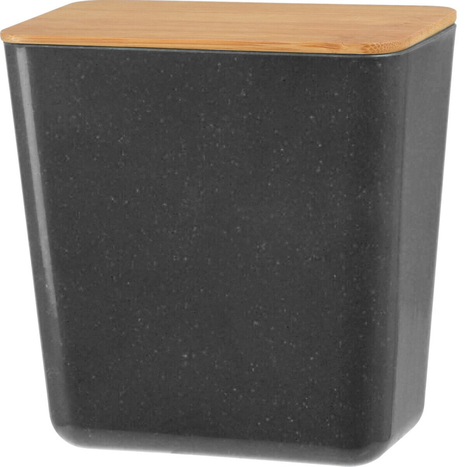 Úložný box s bambusovým víkem Roger, 13 x 13,7 x 8 cm, antracit - main (0)