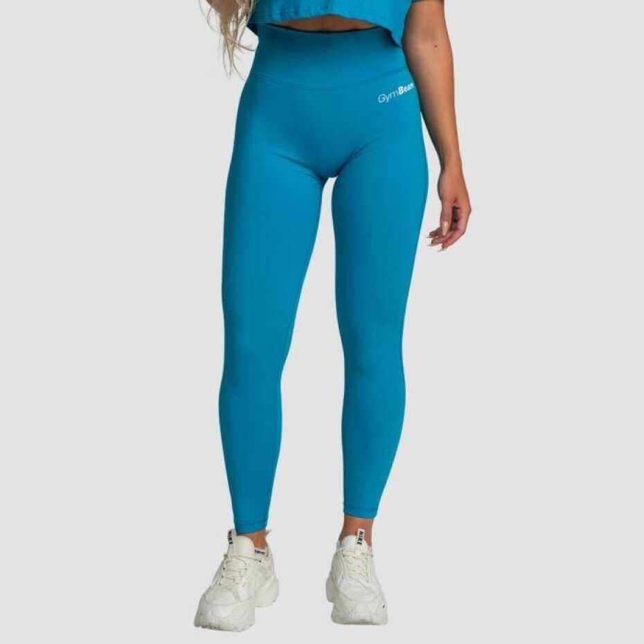 GymBeam Dámské legíny Limitless s vysokým pasem Aquamarine - main (0)