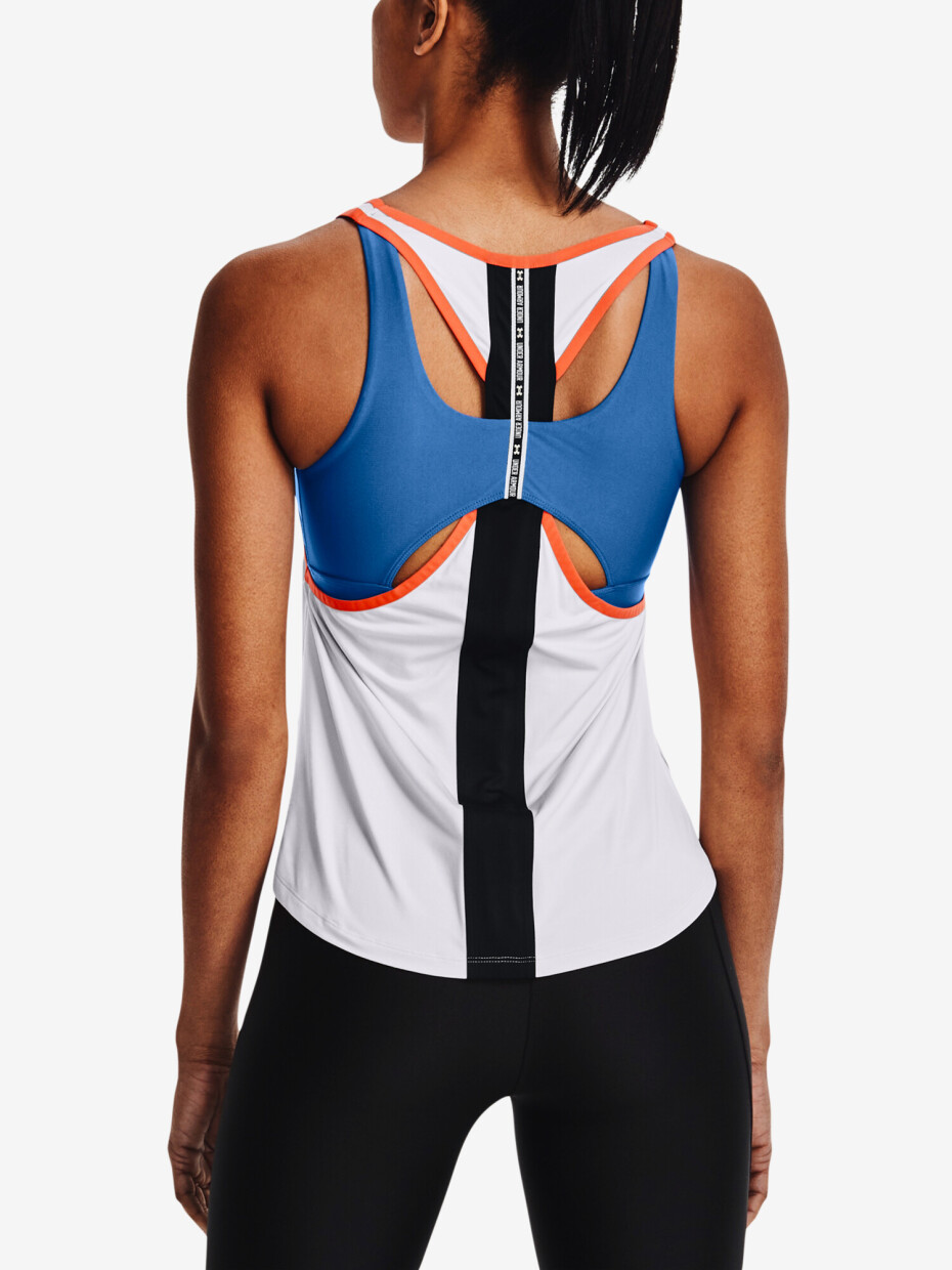 Under Armour Tílko 2 in 1 Knockout Tank bílá - main (5)