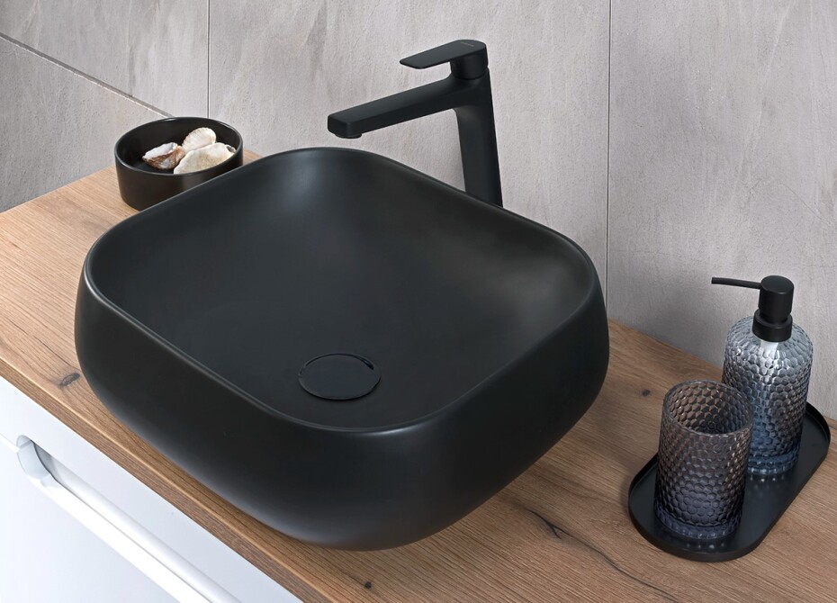 ArtCom Keramické umyvadlo NIKA MB | černý mat 45 cm - main (2)