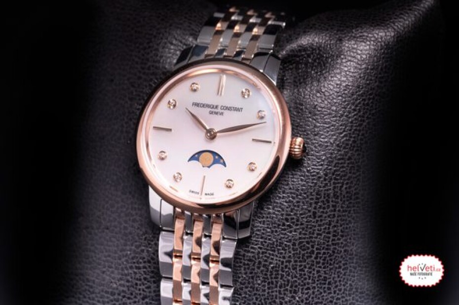 Frederique Constant Slimline Ladies Moonphase Quartz FC-206MPWD1S2B - main (5)