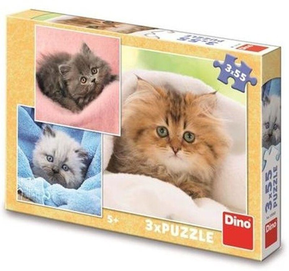 Puzzle Roztomilá koťátka 3x55 dílků - main (0)