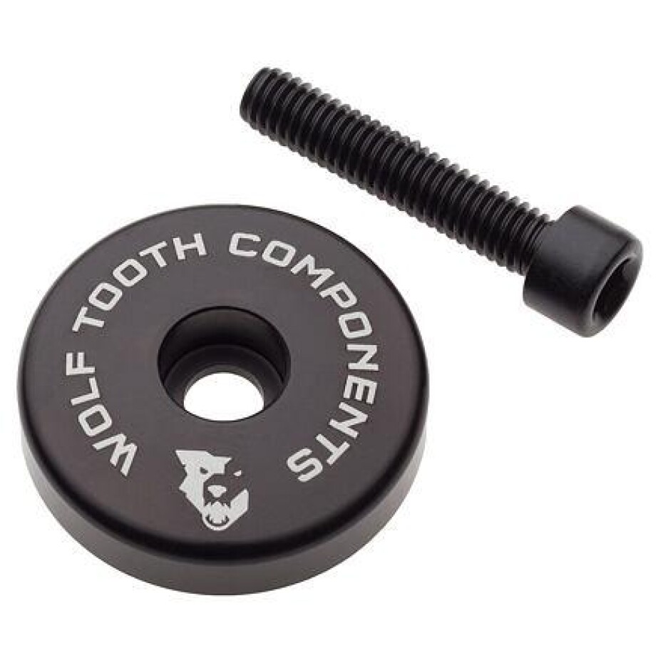 Wolf Tooth Krytka Ultralight Stem Cap Černá + 5mm Spacer - main (0)