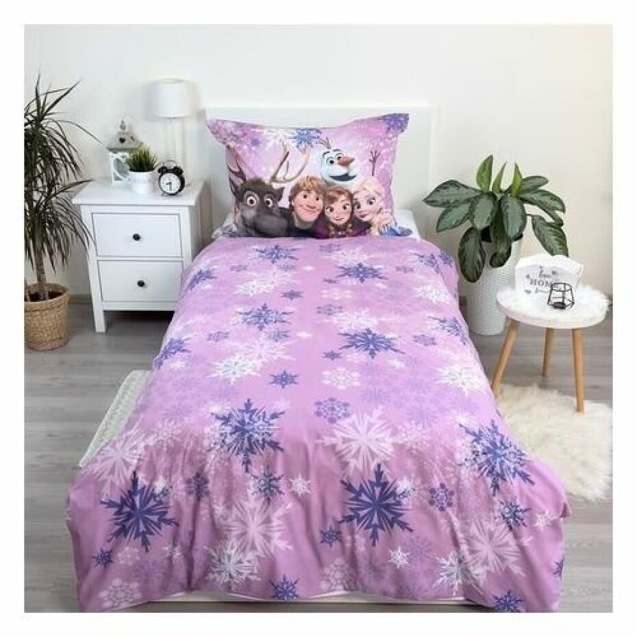 Jerry Fabrics Bavlněné povlečení Frozen Purple 05, 140 x 200 cm, 70 x 90 cm - main (3)