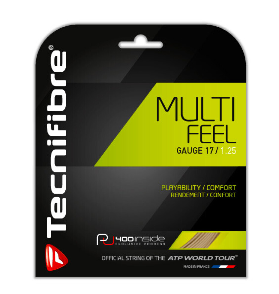Tenisový výplet Tecnifibre  Multifeel Natural (12 m) 1,30 mm - main (0)