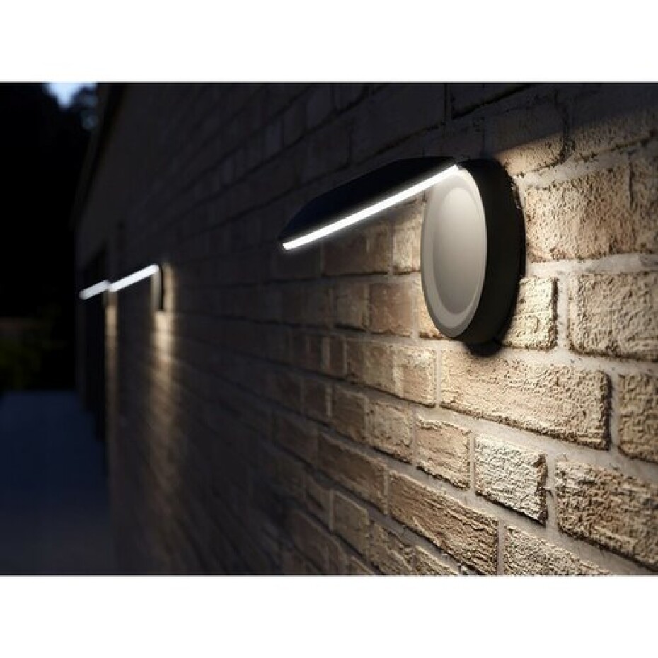 Panlux Venkovní nástěnné LED svítidlo Centro V šedá, IP54, 6 W - main (2)