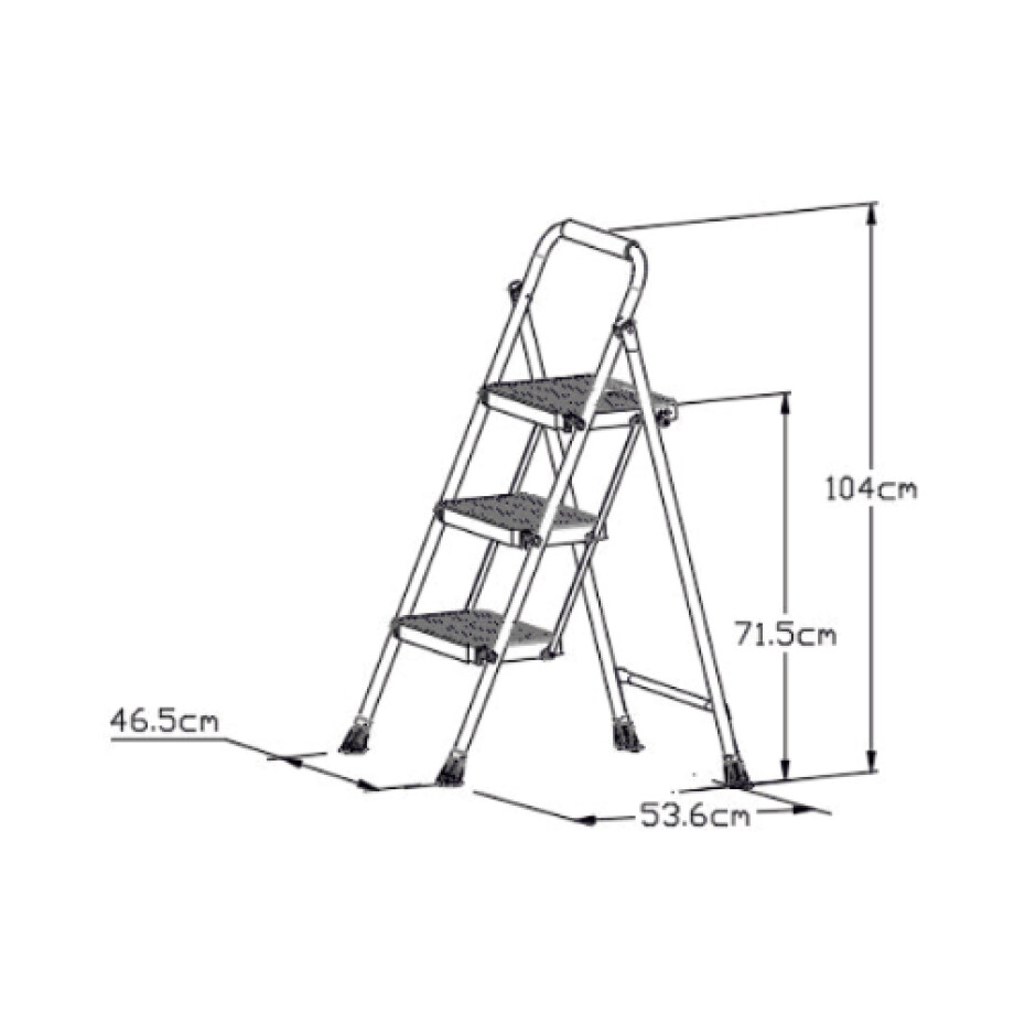 Lamart LT8097 schůdky Eurostep, 3 stupně - main (1)