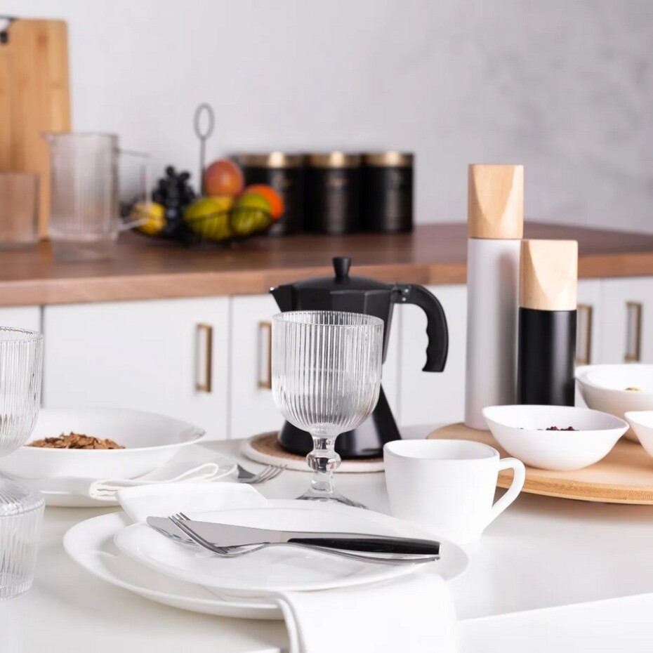 Altom Sada dezertních talířů z opálového skla White harmony 21,5 cm, 6 ks - main (3)