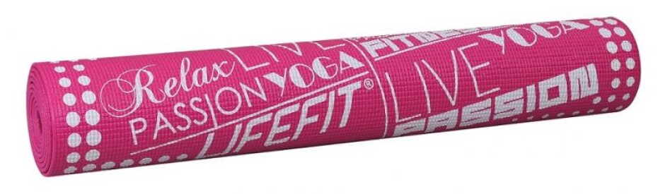 Lifefit Gymnastická podložka SLIMFIT, 173x61x0.4cm, světle růžová - main (0)
