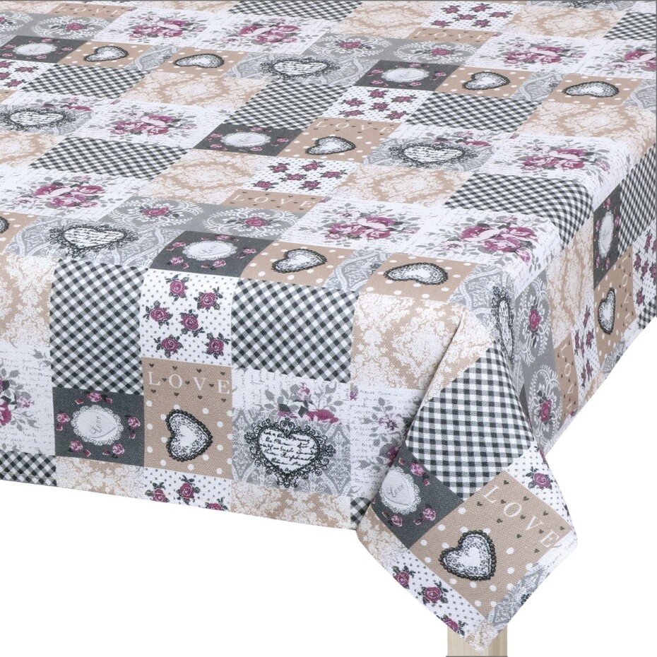 Bellatex Ubrus DITA Patchwork love, 140 x 160 cm - main (0)