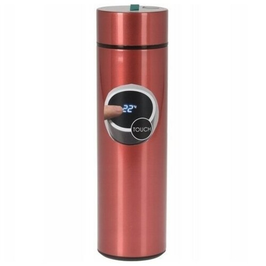 EH Nerezová termoska s teploměrem Temp 450 ml, červená - main (0)