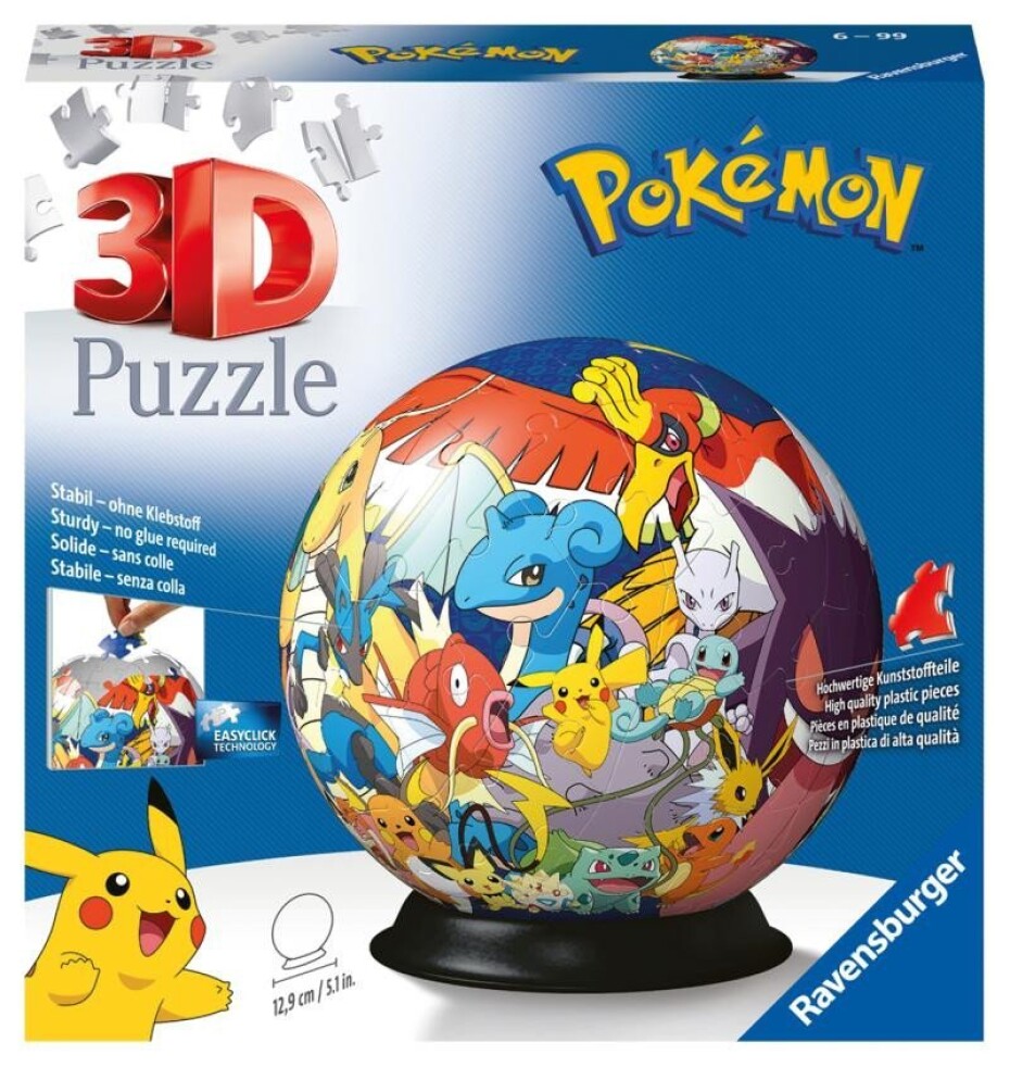 Ravensburger 3D Puzzle-Ball - Pokémon 72 dílků - main (0)