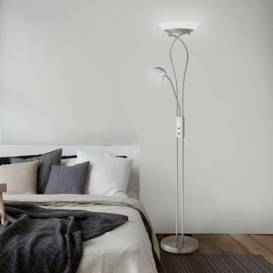 Rabalux 4077 Gamma stojací lampa, stříbrná - main (1)