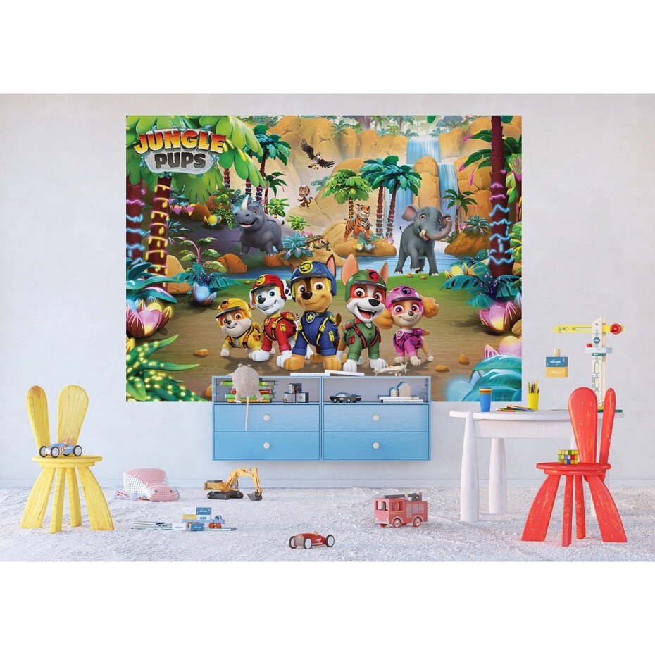 Dětská fototapeta Paw Patrol Jungle Pups 252 x 182 cm, 4 díly - main (1)