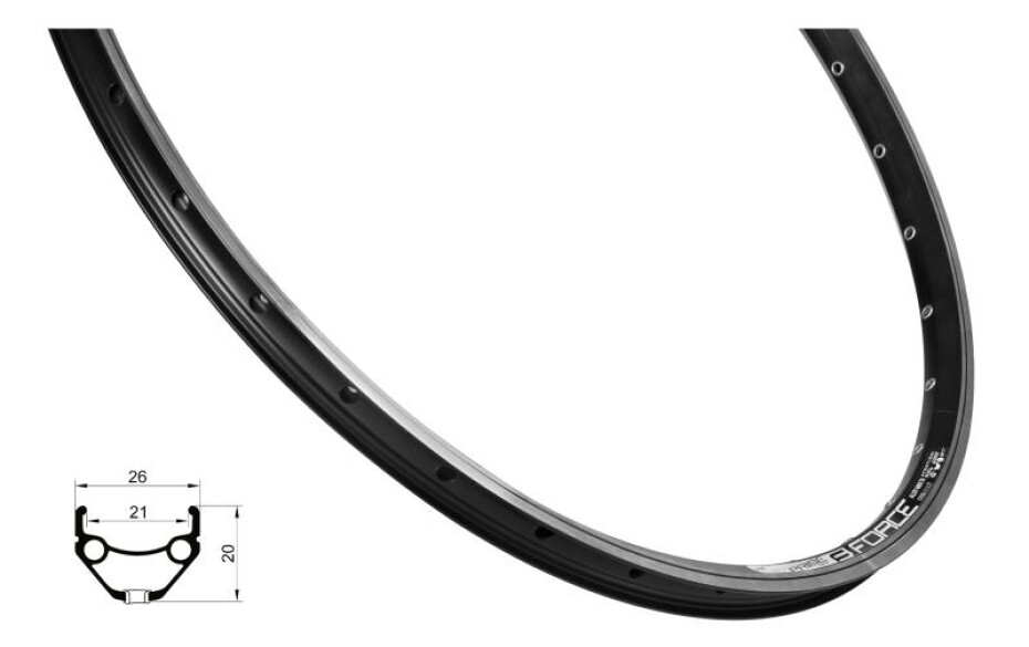 Force Ráfek PRIME 622x21, 36děr, černý - main (0)