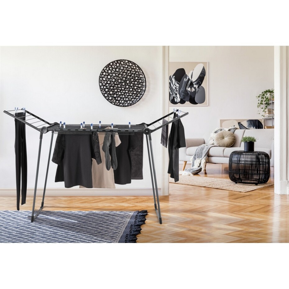 Leifheit Sušák na prádlo PEGASUS 150 Solid Slim Black - main (5)