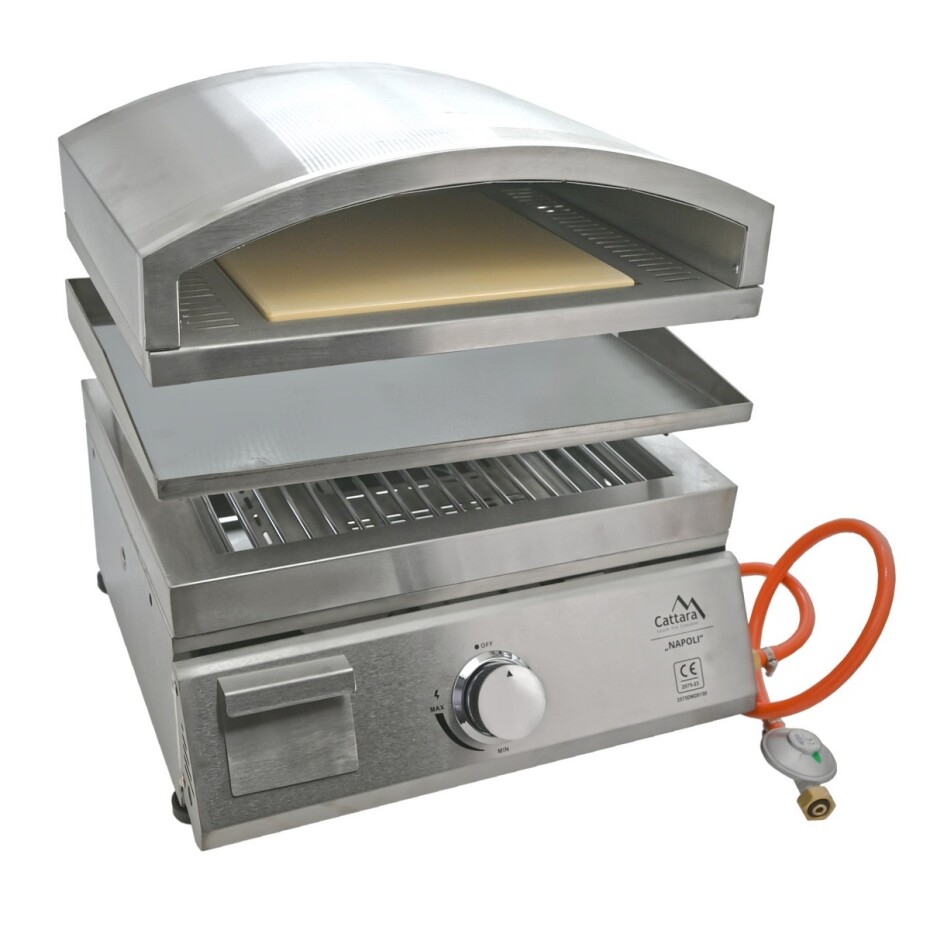 Cattara 14101 plynový gril stolní s pizza pecí Napoli - main (0)
