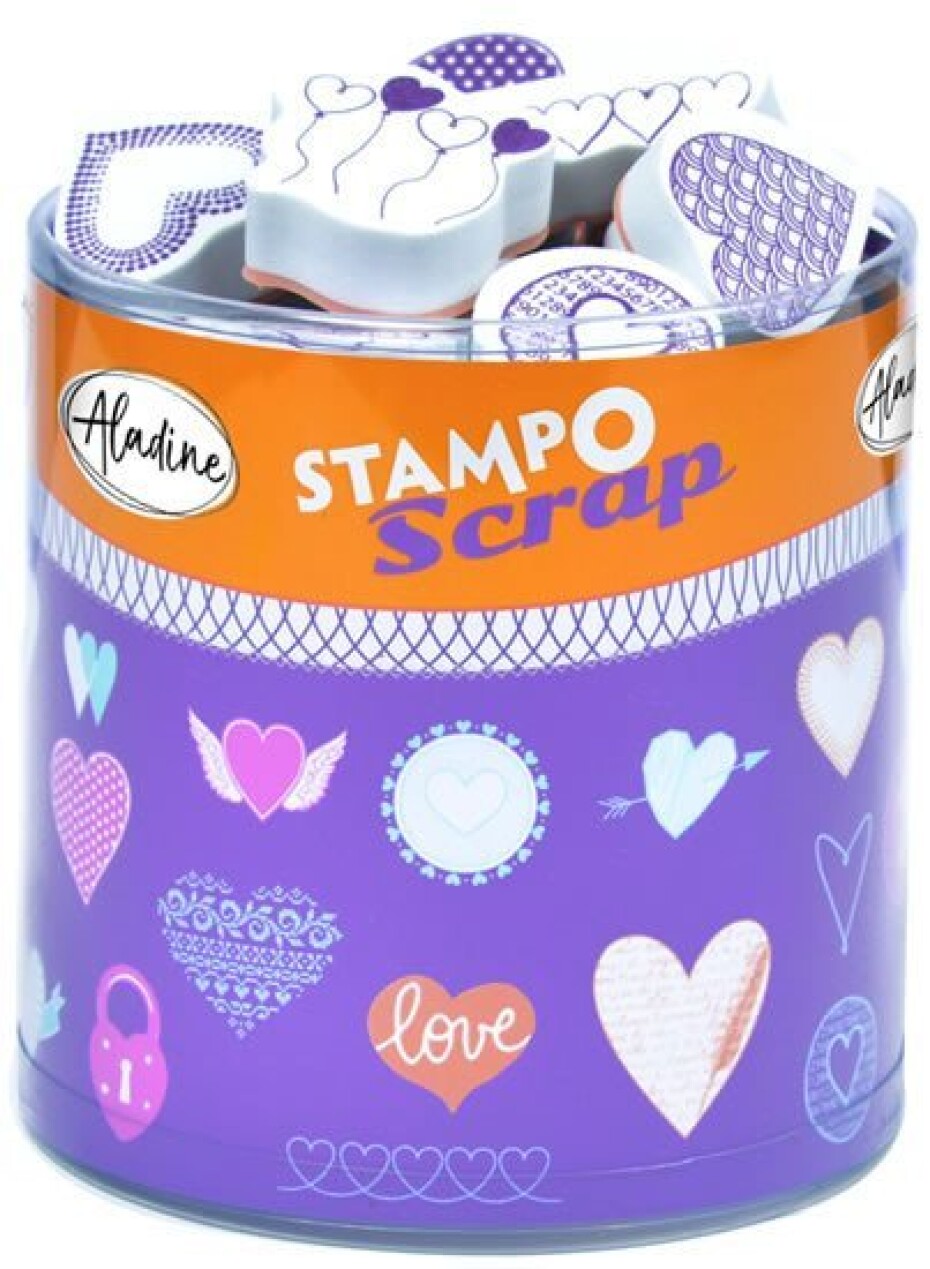 Razítka Stampo Scrap - srdíčka 35 ks - main (0)
