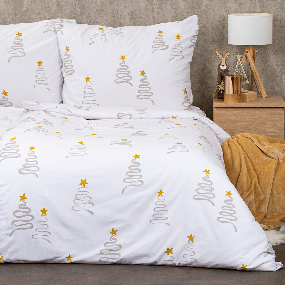 4Home Vánoční bavlněné povlečení Christmas tree, 140 x 220 cm, 70 x 90 cm - main (1)