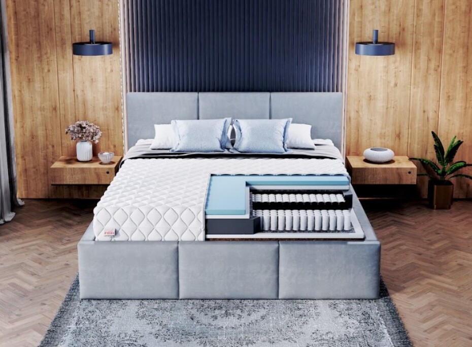 FDM Taštičková matrace LAVAL Jersey | 200 x 200 cm - main (4)
