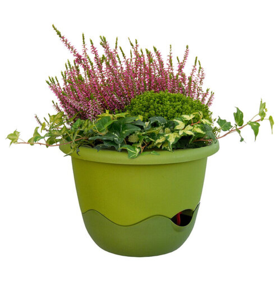 Plastia Samozavlažovací květináč Mareta zelená , pr. 30 cm, pr. 30 cm - main (1)