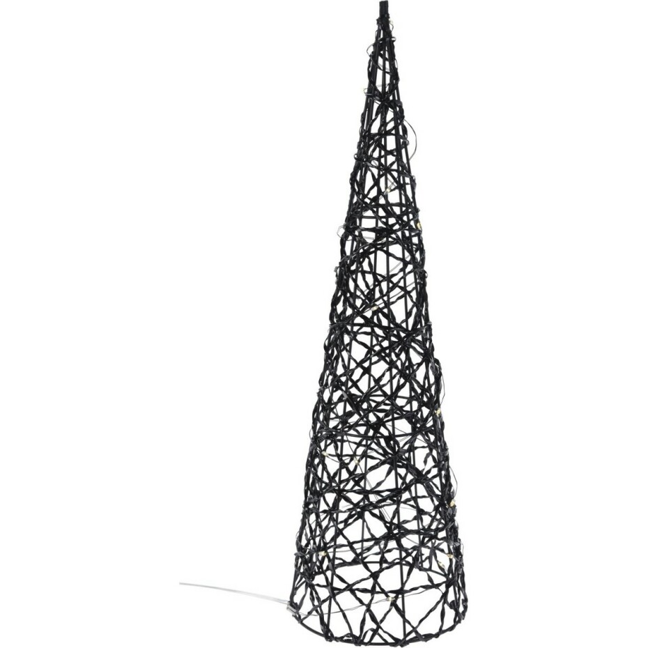 Vánoční LED kužel Blackwire černá, 12 x 40 cm - main (0)