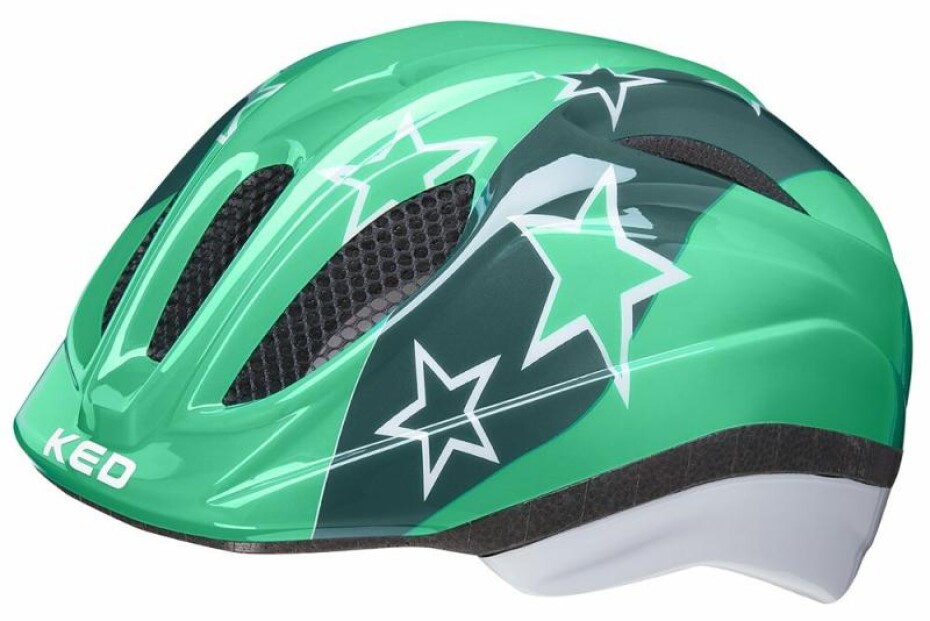 Ked Meggy II Trend green stars cyklistická přilba - main (0)