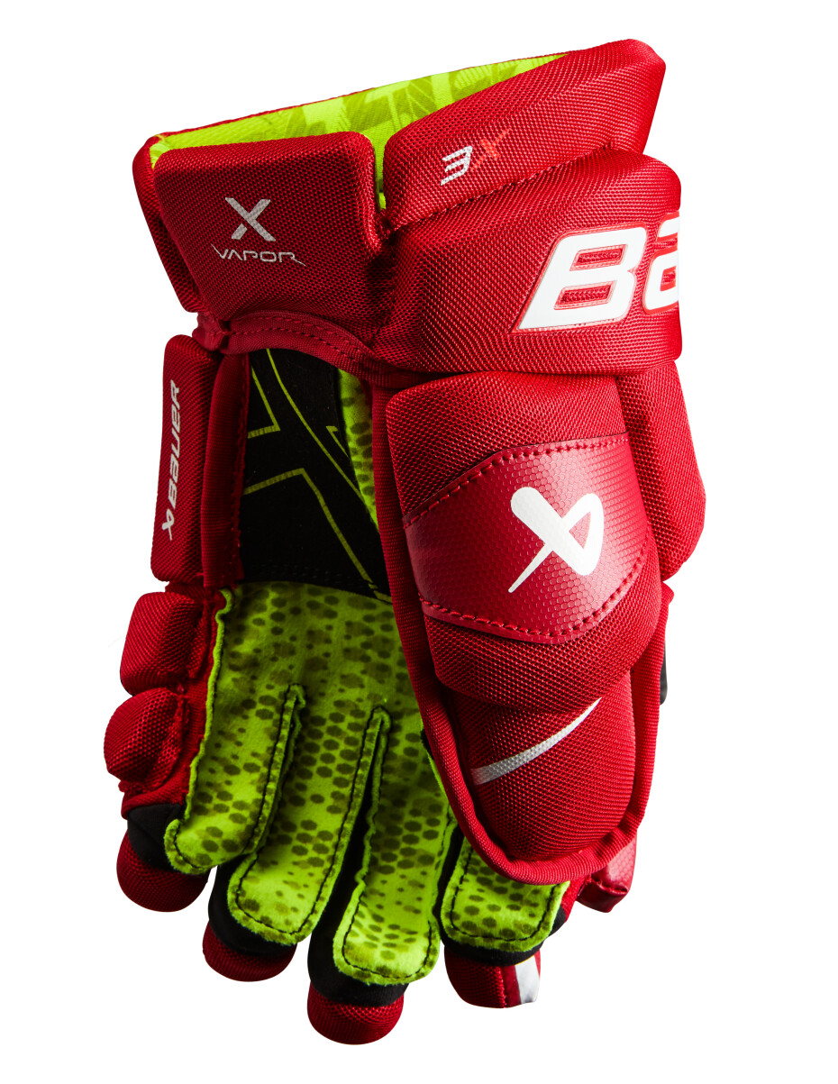 Hokejové rukavice Bauer Vapor 3X Red Junior 11 palců - main (1)