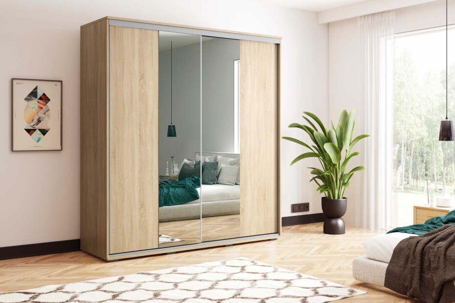 ArtSka Šatní skříň ANZIO A3 | 200 cm Barva: Dub craft - main (4)