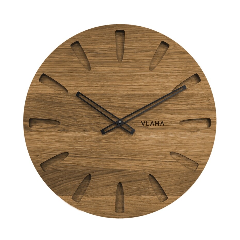 VLAHA VCT1022 dubové hodiny Grand černá, pr. 45 cm - main (0)