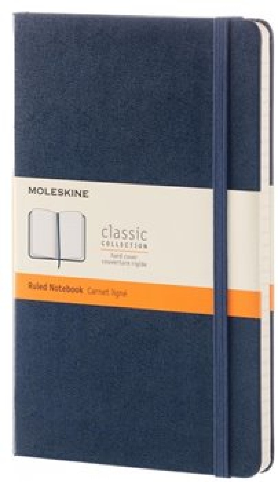 Moleskine Zápisník L tvrdé desky modrý linkovaný A5 120 listů - main (0)