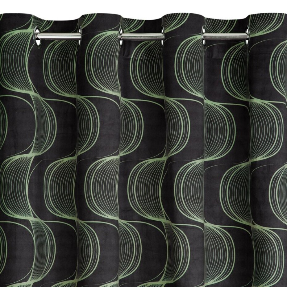 ArtFir Závěs FIELD K | zelený 140 x 250 cm - main (3)