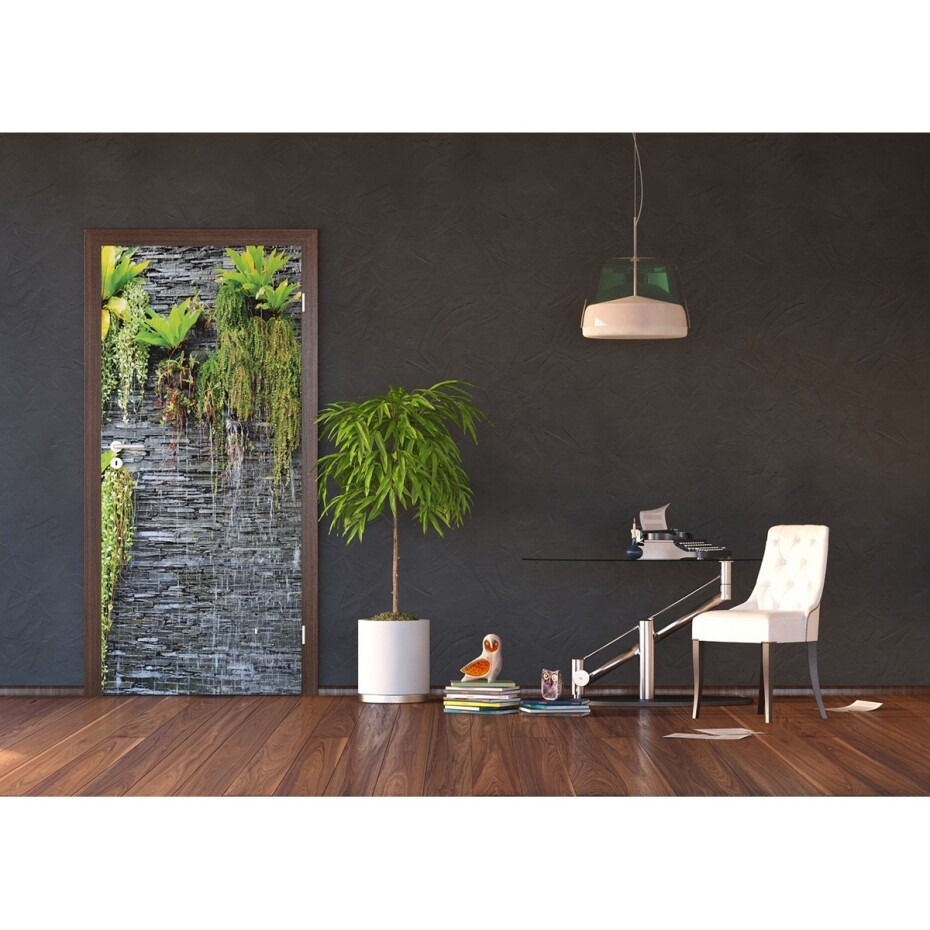 Vertikální fototapeta Green in the wall, 90 x 202 cm - main (1)