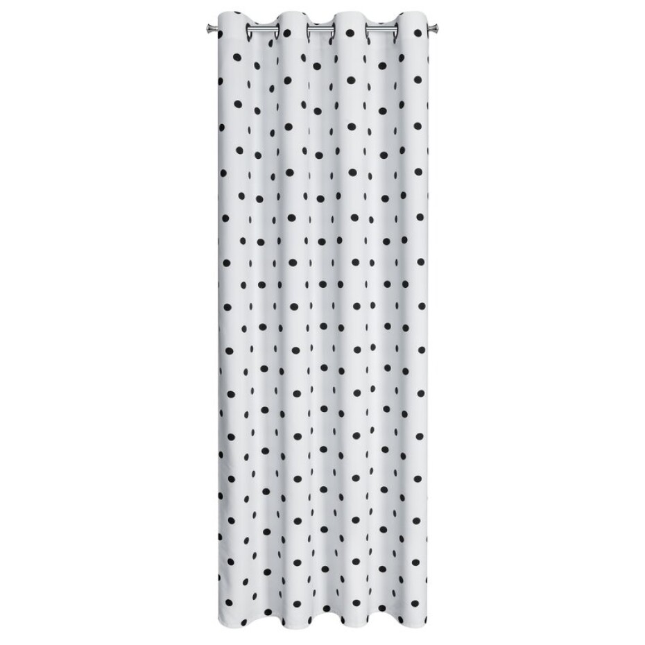 ArtFir Závěs BUSA K | bílá/černá 140 x 250 cm - main (2)