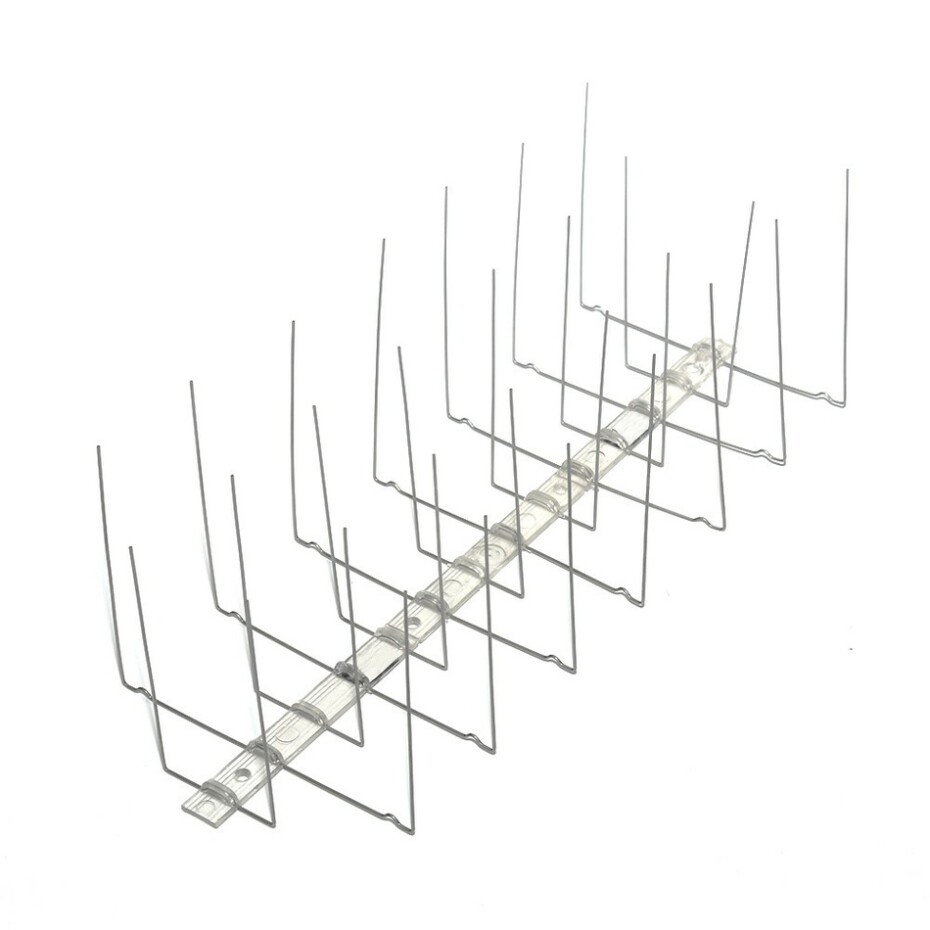 Nerezové ochranné hroty proti ptákům, 33 x 11 cm - main (0)