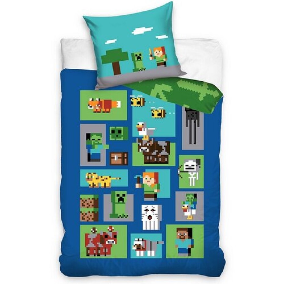 Carbotex Dětské povlečení Minecraft Figure, 140 x 200 cm, 70 x 90 cm - main (0)