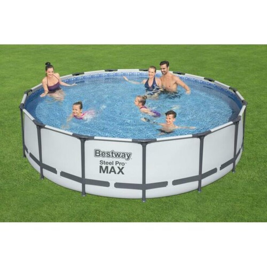 Bestway Nadzemní bazén Steel Pro MAX s filtrací, schůdky a plachtou, pr. 457 cm, v. 107 cm - main (2)